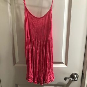 Flowy Pink Pom Pom Romper